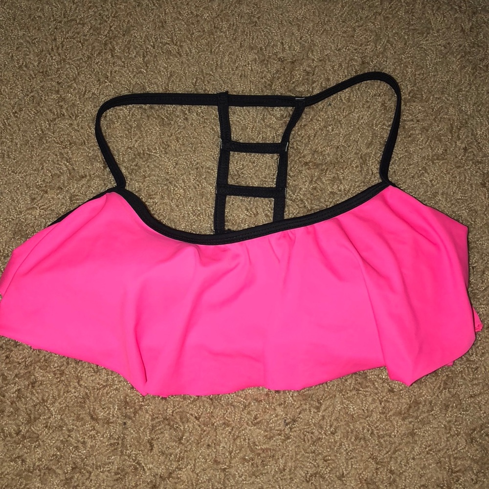 Hot pink flowy swim top!